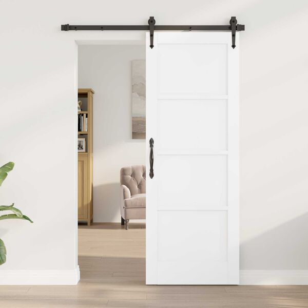vidaXL Εσωτερική Πόρτα "ORKDAL" Λευκή 73.5x198.5x4 cm Στερεού Ξύλου Πεύκου