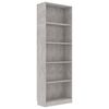 vidaXL &Beta;&iota;&beta;&lambda;&iota;&omicron;&theta;ή&kappa;&eta; &mu;&epsilon; 5 &Rho;ά&phi;&iota;&alpha; &Gamma;&kappa;&rho;&iota; &Sigma;&kappa;&upsilon;&rho;&omicron;&delta;έ&mu;. 60x24x175 &epsilon;&kappa;. &Epsilon;&pi;&epsilon;&xi;. &Xi;ύ&lambda;&omicron;