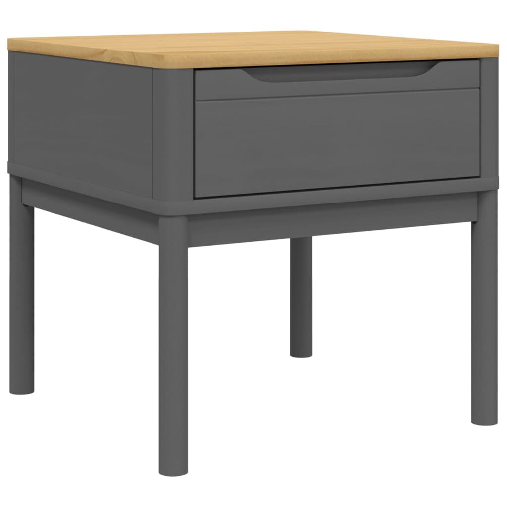 vidaXL Τραπεζάκι FLORO Γκρι 55x55x54 εκ από Μασίφ Ξύλο Πεύκου