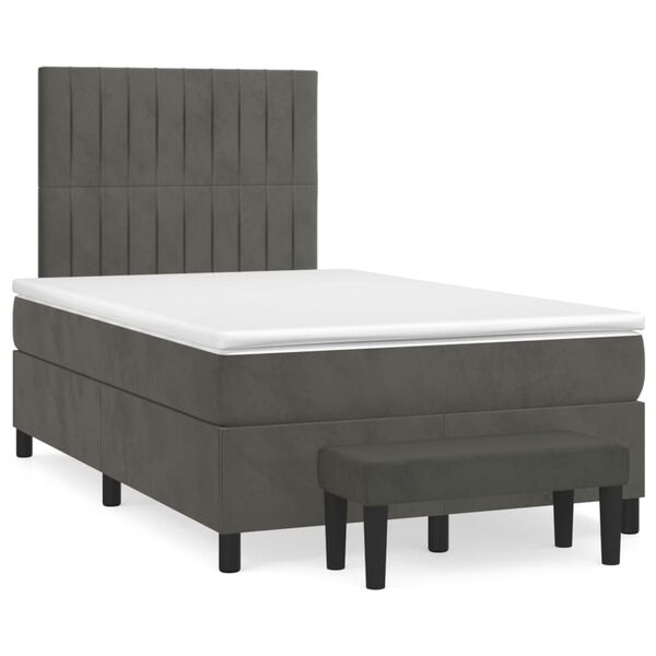 vidaXL &Kappa;&rho;&epsilon;&beta;ά&tau;&iota; Boxspring &mu;&epsilon; &Sigma;&tau;&rho;ώ&mu;&alpha; &Sigma;&kappa;&omicron;ύ&rho;&omicron; &Gamma;&kappa;&rho;&iota; 120x200 &epsilon;&kappa;. &Beta;&epsilon;&lambda;&omicron;ύ&delta;&iota;&nu;&omicron;