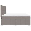vidaXL &Kappa;&rho;&epsilon;&beta;ά&tau;&iota; Boxspring &mu;&epsilon; &Sigma;&tau;&rho;ώ&mu;&alpha; Taupe 200x200 &epsilon;&kappa;. &Upsilon;&phi;&alpha;&sigma;&mu;ά&tau;&iota;&nu;&omicron;