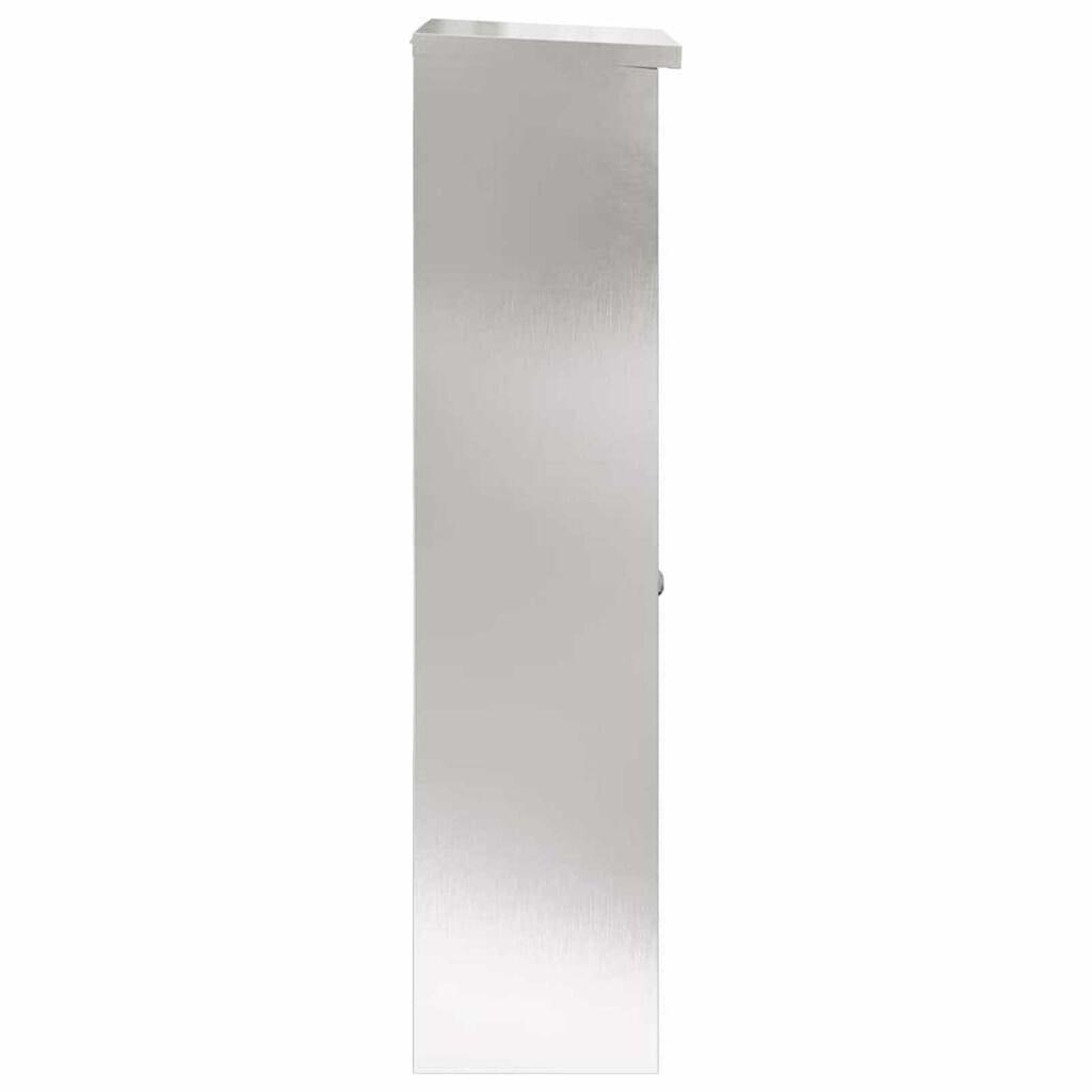 vidaXL Θυρίδα Πακέτων Μαύρο 44.5 x 29 x 110.5 εκ Ανοξείδωτο ατσάλι