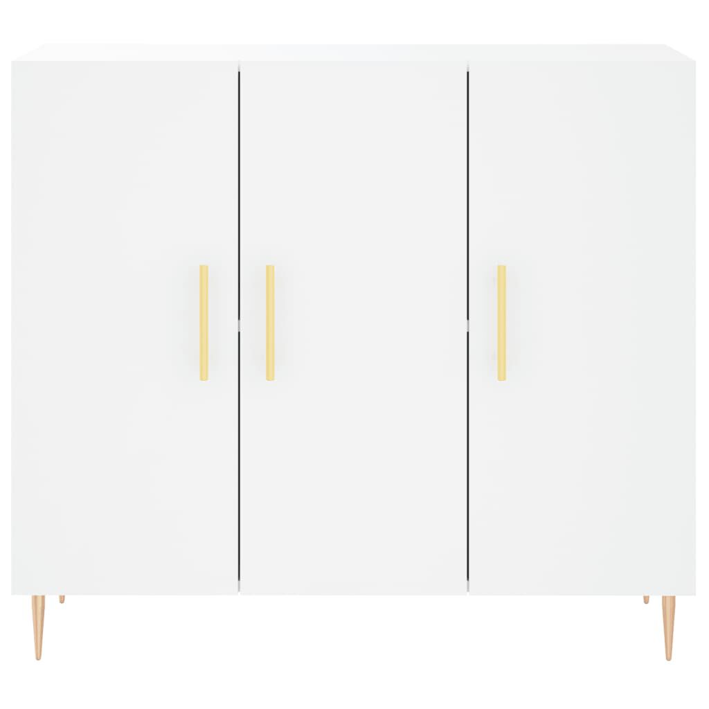vidaXL Μπουφές Λευκός 90 x 34 x 80 εκ. από Επεξεργασμένο Ξύλο