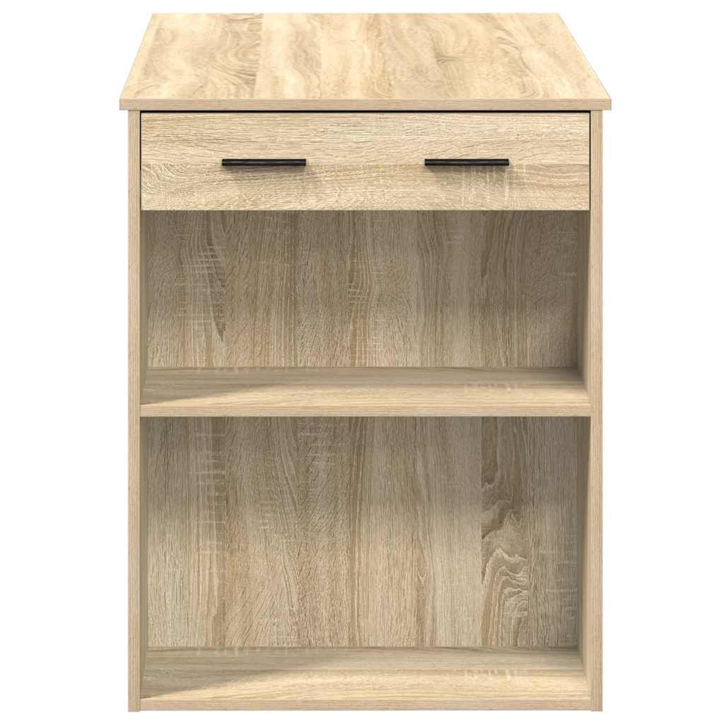 vidaXL Γραφείο με συρτάρι και ράφι Δρυς sonoma 102x62x77,5 cm