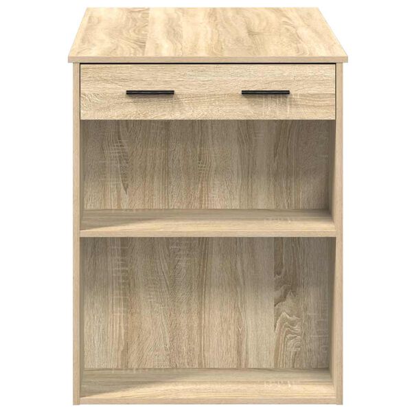 vidaXL Γραφείο με συρτάρι και ράφι Δρυς sonoma 102x62x77,5 cm