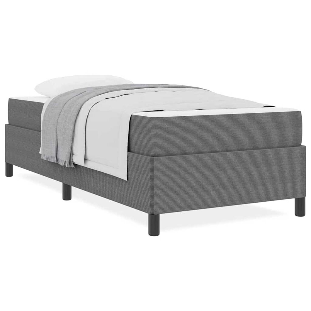 vidaXL Σκελετός Κρεβατιού Ανοιχτό γκρι 90 x 200 cm Βελούδο