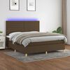 vidaXL &Kappa;&rho;&epsilon;&beta;ά&tau;&iota; Boxspring &mu;&epsilon; &Sigma;&tau;&rho;ώ&mu;&alpha; & LED &Sigma;&kappa;.&Kappa;&alpha;&phi;έ 180x200&epsilon;&kappa;. &Upsilon;&phi;&alpha;&sigma;&mu;ά&tau;&iota;&nu;&omicron;