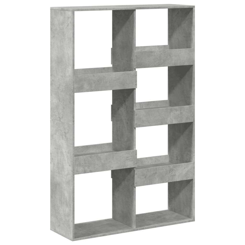 vidaXL Βιβλιοθήκη Γκρι Σκυροδέματος 100x33x155,5 εκ. Επεξεργ. Ξύλο