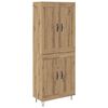 vidaXL Highboard Artisan Oak 69,5 x 34 x 180 &epsilon;&kappa;. &Epsilon;&pi;&epsilon;&xi;&epsilon;&rho;&gamma;&alpha;&sigma;&mu;έ&nu;&omicron; &xi;ύ&lambda;&omicron;
