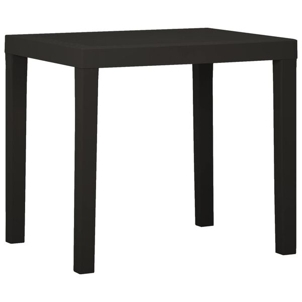 vidaXL Τραπέζι Κήπου Ανθρακί 79 x 65 x 72 εκ. από Πλαστικό