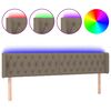 vidaXL &Kappa;&epsilon;&phi;&alpha;&lambda;ά&rho;&iota; &Kappa;&rho;&epsilon;&beta;&alpha;&tau;&iota;&omicron;ύ LED Taupe 203x16x78/88 &epsilon;&kappa;. &Upsilon;&phi;&alpha;&sigma;&mu;ά&tau;&iota;&nu;&omicron;