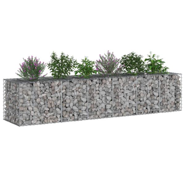 vidaXL &Alpha;&nu;&alpha;&sigma;&eta;&kappa;&omega;&mu;έ&nu;&omicron; &kappa;&rho;&epsilon;&beta;ά&tau;&iota; gabion 2 pcs &Alpha;&sigma;&eta;&mu;ί 260 x 60 x 55 &epsilon;&kappa;