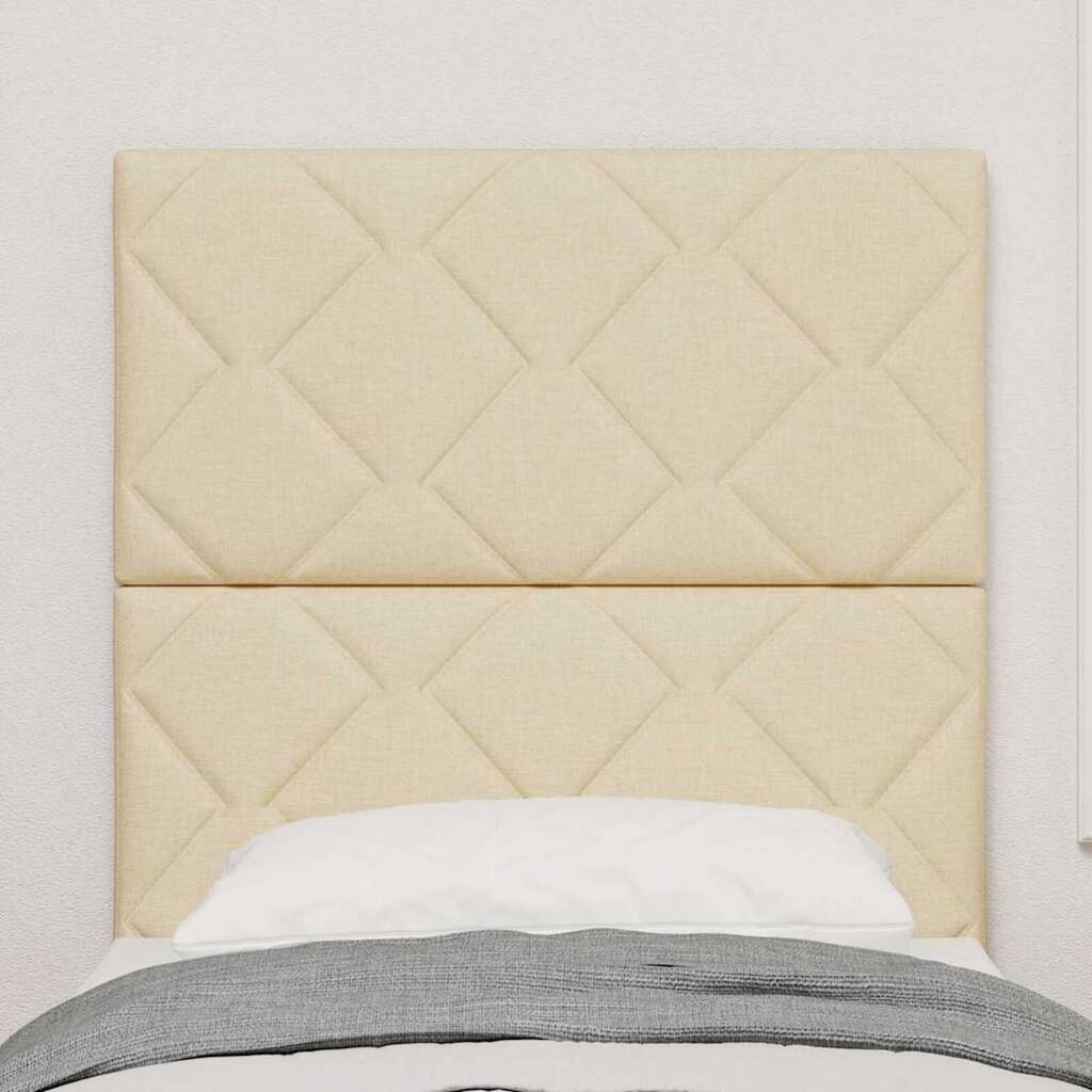 vidaXL Υφασμάτινο Κεφαλάρι Geometric με κεφαλάρι Κρεμ 80 cm ύφασμα
