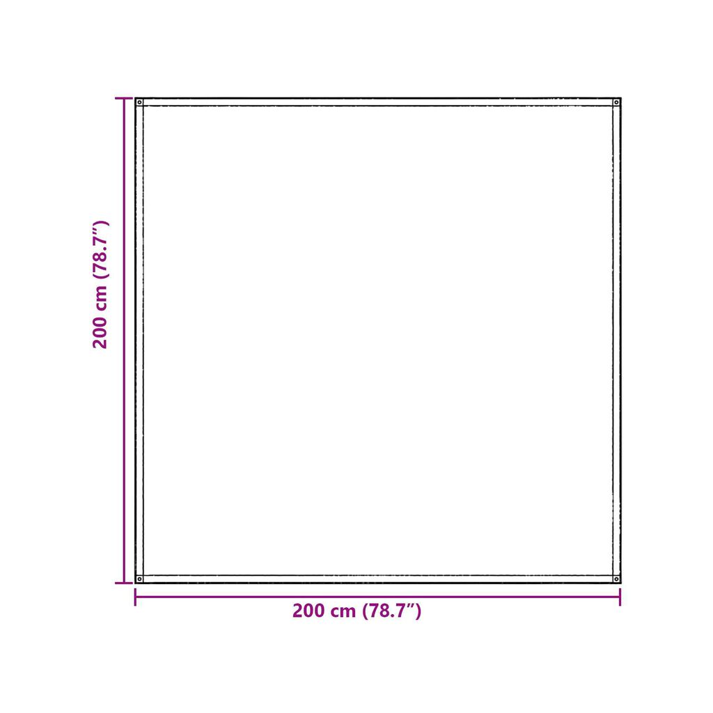 vidaXL Αξεσουάρ Σκηνής Μπλέ-Γκρι Πολυεστέρας 200 x 200 εκ. Ορθογώνιο