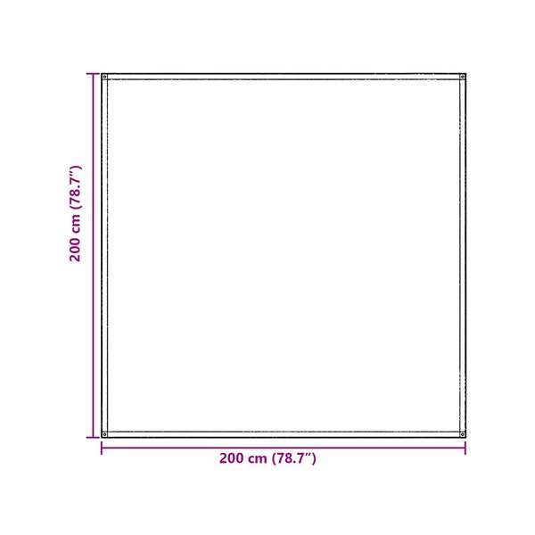 vidaXL Αξεσουάρ Σκηνής Μπλέ-Γκρι Πολυεστέρας 200 x 200 εκ. Ορθογώνιο
