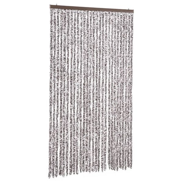 vidaXL Σήτα - Κουρτίνα Πόρτας Καφέ / Μπεζ 118 x 220 εκ. από Σενίλ