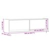 vidaXL Έπιπλο Τοίχου Τηλεόρασης με LED Sonoma Δρυς 140x31x38 εκ.