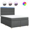 vidaXL &Kappa;&rho;&epsilon;&beta;ά&tau;&iota; Boxspring &mu;&epsilon; &Sigma;&tau;&rho;ώ&mu;&alpha; &Sigma;&kappa;&omicron;ύ&rho;&omicron; &Gamma;&kappa;&rho;&iota; 160x200 &epsilon;&kappa; &Upsilon;&phi;&alpha;&sigma;&mu;ά&tau;&iota;&nu;&omicron;