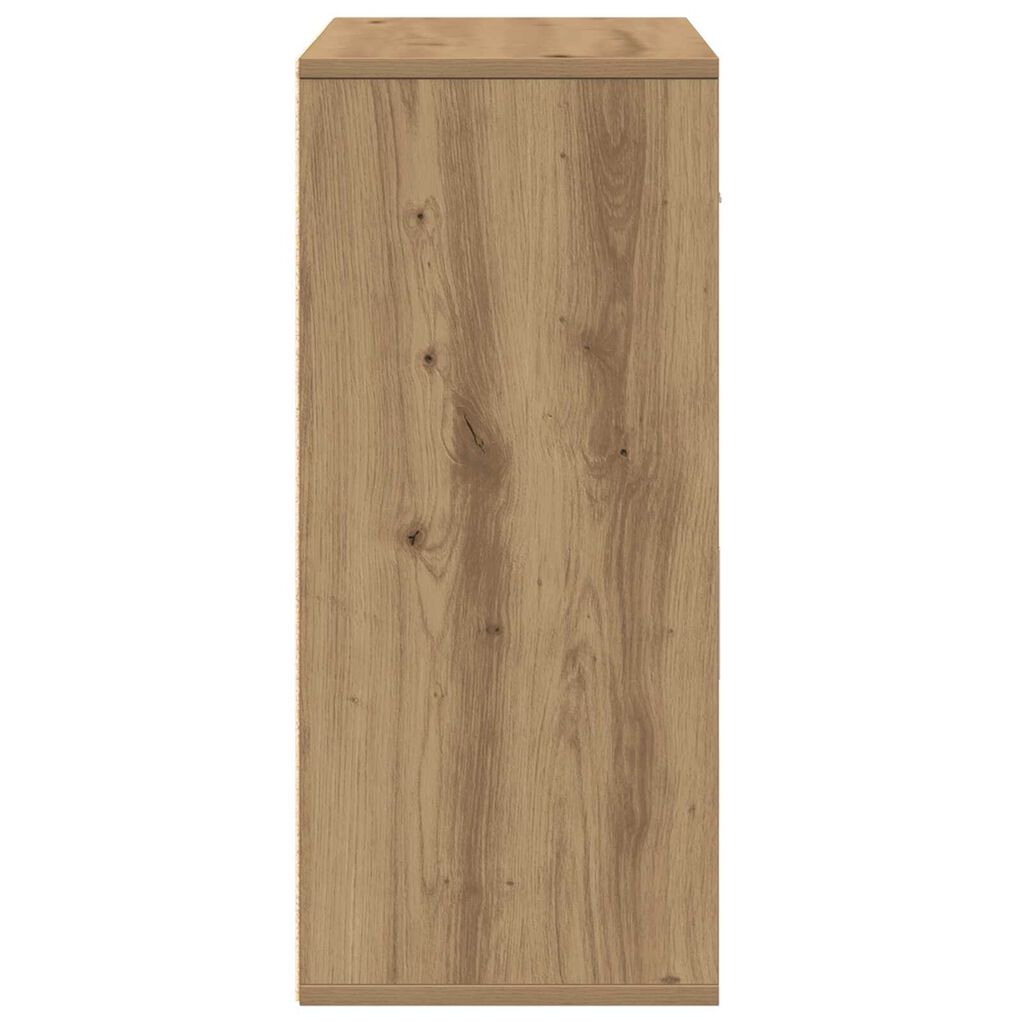vidaXL Πλαϊνό γραφείο artisan δρυς 60 x 31 x 70 εκ Επεξεργασμένο ξύλο
