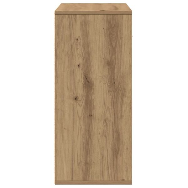vidaXL Πλαϊνό γραφείο artisan δρυς 60 x 31 x 70 εκ Επεξεργασμένο ξύλο
