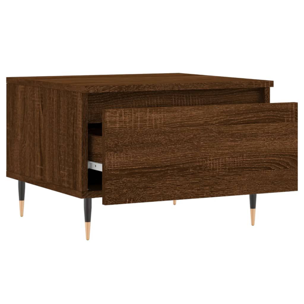 vidaXL Τραπεζάκι Σαλονιού Καφέ Δρυς 50x46x35 εκ. Επεξεργασμένο Ξύλο