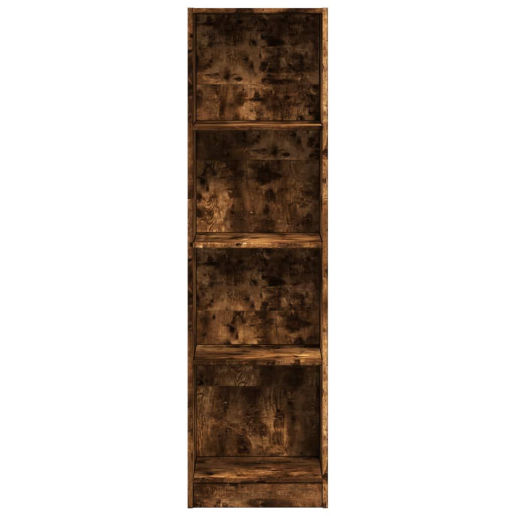 vidaXL Βιβλιοθήκη Καπνιστή Δρυς 40x24x143 εκ. από Επεξεργασμένο Ξύλο