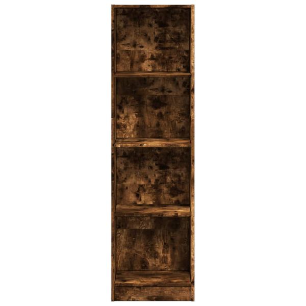 vidaXL Βιβλιοθήκη Καπνιστή Δρυς 40x24x143 εκ. από Επεξεργασμένο Ξύλο