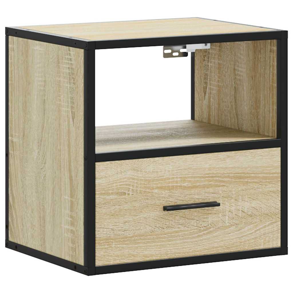 vidaXL Επίτοιχα κομοδίνα 2 τεμάχια Sonoma Oak 40x31x39,5 cm