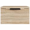 vidaXL Κομοδίνα Επιτοίχιο Sonoma Δρυς 34 x 30 x 20 εκ.