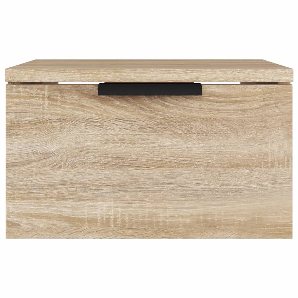vidaXL Κομοδίνα Επιτοίχιο Sonoma Δρυς 34 x 30 x 20 εκ.