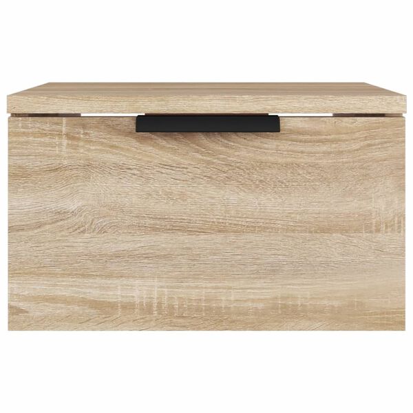 vidaXL Κομοδίνα Επιτοίχιο Sonoma Δρυς 34 x 30 x 20 εκ.