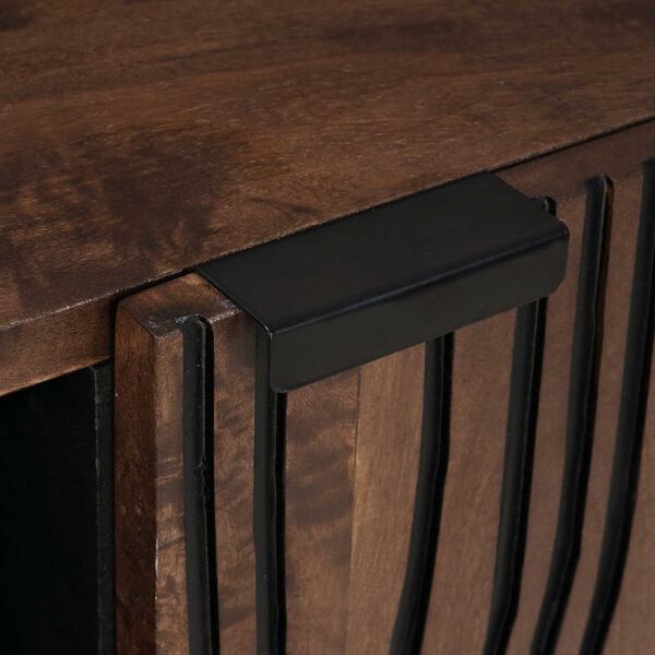 vidaXL Ντουλάπι Τηλεόρασης 80x31.5x46 cm Μασίφ Ξύλο Μανγκό&Μηχανικώς Κατασκευασμένο Ξύλο