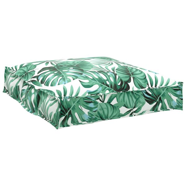 vidaXL Σετ Μαξιλαριών Πάγου Floral 2 pcs Μοτίβο φύλλων 70 x 70 x 12 cm
