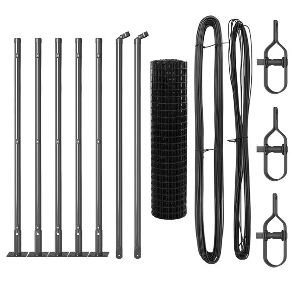 vidaXL &Tau;&epsilon;&nu;&tau;ώ&tau;&omicron; &mu;&epsilon; &sigma;&tau;ή&rho;&iota;&gamma;&mu;&alpha; &Gamma;&kappa;&rho;&iota; 0,4 x 10 &mu; &Chi;ά&lambda;&upsilon;&beta;&alpha;&sigmaf; &kappa;&alpha;&iota; PVC