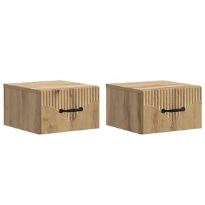 vidaXL &Tau;&omicron;ί&chi;&omicron;&upsilon; &Kappa;&rho;&epsilon;&mu;&alpha;&sigma;&tau;ό &Kappa;&omicron;&mu;&omicron;&delta;ί&nu;&omicron; 2 pcs Artisan &Delta;&rho;&upsilon;&sigmaf; 34,5 x 33 x 20 &epsilon;&kappa;.