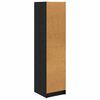 vidaXL Highboard &Mu;&alpha;ύ&rho;&eta; &Omicron;&xi;&upsilon;ά 35 x 37 x 142 &epsilon;&kappa; &Epsilon;&pi;&epsilon;&xi;&epsilon;&rho;&gamma;&alpha;&sigma;&mu;έ&nu;&omicron; &xi;ύ&lambda;&omicron;