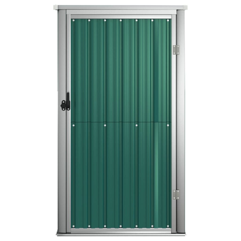 vidaXL Αποθήκη Εργαλείων Κήπου Πράσινη 88x89x161 εκ. Γαλβαν. Ατσάλι
