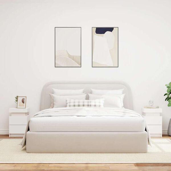 vidaXL &Kappa;&omicron;&mu;&omicron;&delta;ί&nu;&alpha; &mu;&epsilon; &Phi;ώ&tau;&alpha; LED 2 &Tau;&epsilon;&mu;. &Lambda;&epsilon;&upsilon;&kappa;ά 35 x 39 x 55 &epsilon;&kappa;.