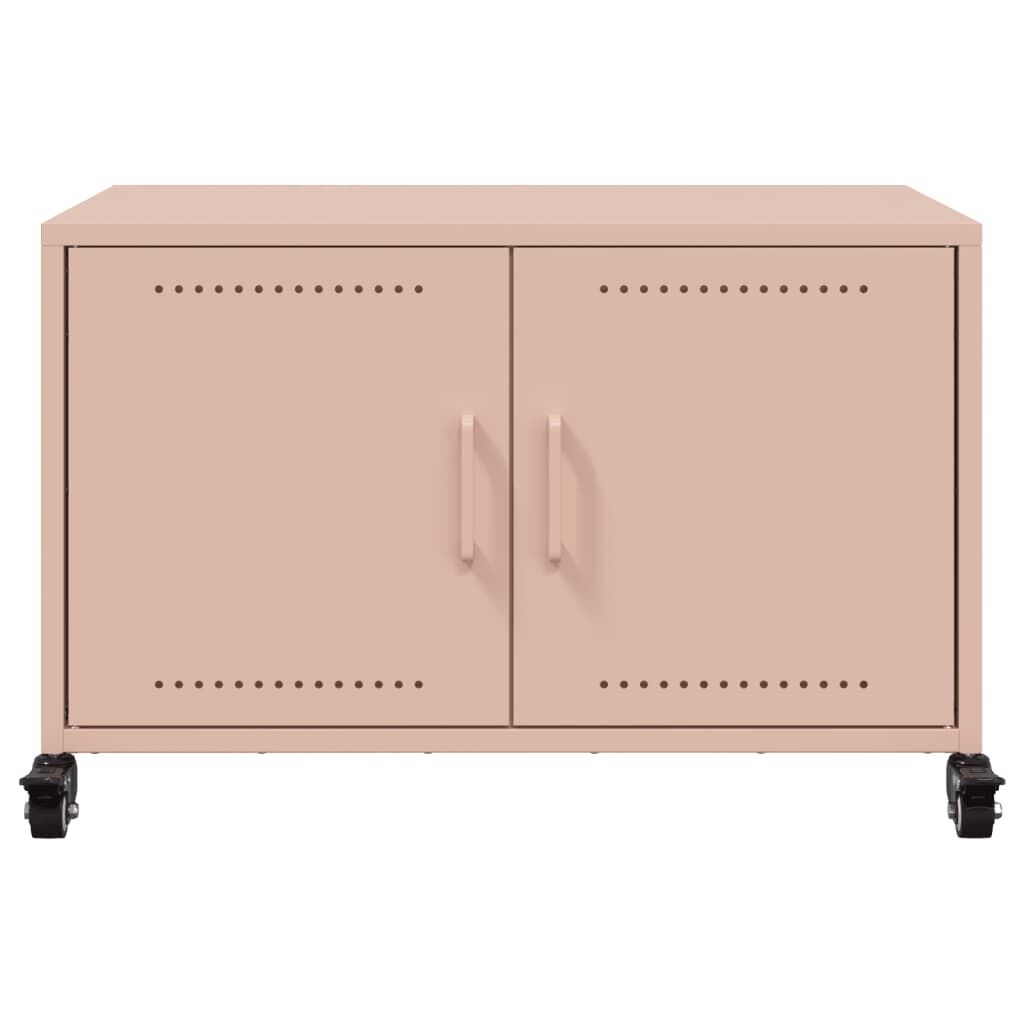 vidaXL Έπιπλο Τηλεόρασης Ροζ 68 x 39 x 43,5 εκ. Χάλυβας