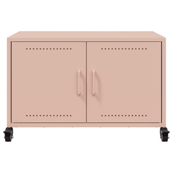 vidaXL Έπιπλο Τηλεόρασης Ροζ 68 x 39 x 43,5 εκ. Χάλυβας