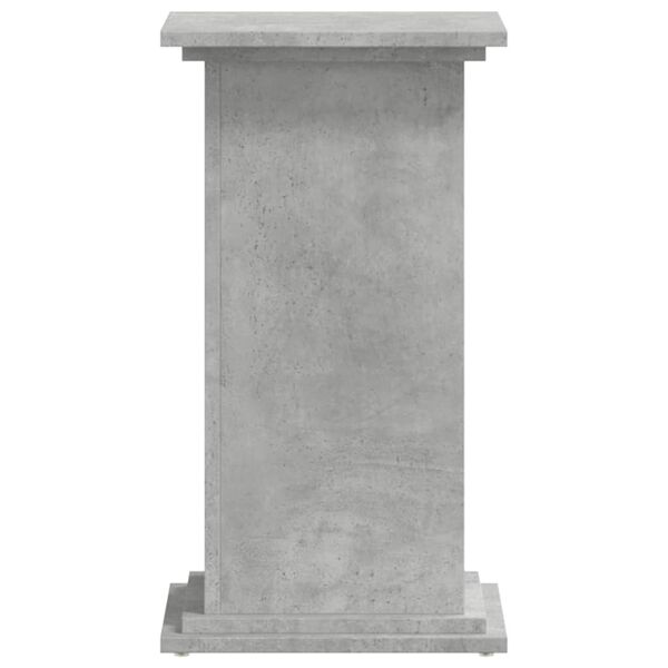 vidaXL Βάσεις Φυτών Γκρι Σκυρ. 33x33x60 εκ. Επεξεργασμένο Ξύλο