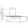 vidaXL Σκελετός Κρεβ. Χωρίς Στρώμα Sonoma Δρυς 120x200 εκ. Μεταλλικό