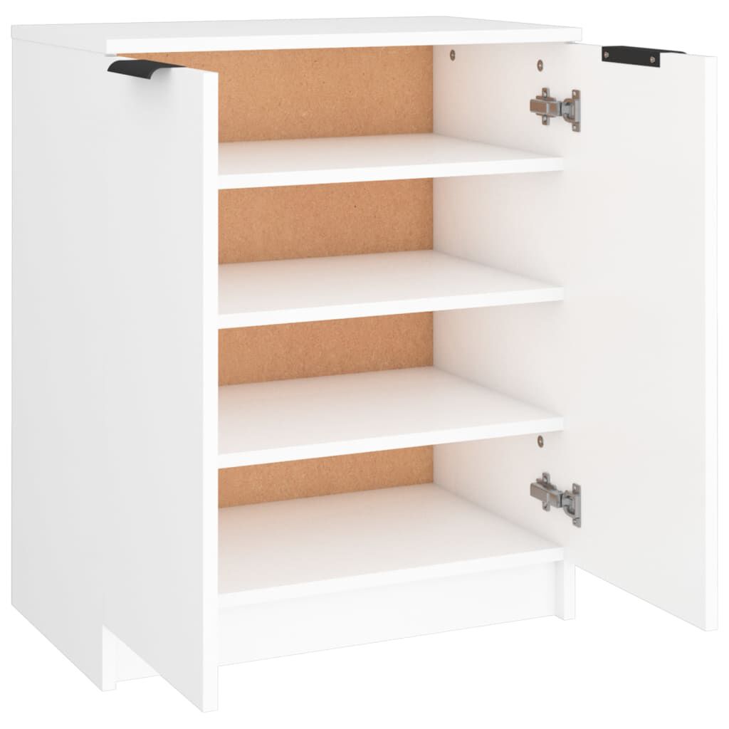 vidaXL Παπουτσοθήκη Λευκή 59 x 35 x 70 εκ. από Επεξεργασμένο Ξύλο