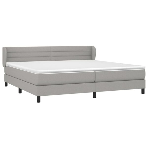 vidaXL &Kappa;&rho;&epsilon;&beta;ά&tau;&iota; Boxspring &mu;&epsilon; &Sigma;&tau;&rho;ώ&mu;&alpha; &Alpha;&nu;&omicron;&iota;&chi;&tau;ό &Gamma;&kappa;&rho;&iota; 200x200 &epsilon;&kappa;. &Upsilon;&phi;&alpha;&sigma;&mu;ά&tau;&iota;&nu;&omicron;