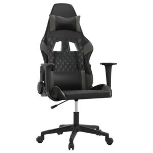 vidaXL &Kappa;&alpha;&rho;έ&kappa;&lambda;&alpha; Gaming &Mu;&alpha;ύ&rho;&omicron;/&Gamma;&kappa;&rho;&iota; &alpha;&pi;ό &Sigma;&upsilon;&nu;&theta;&epsilon;&tau;&iota;&kappa;ό &Delta;έ&rho;&mu;&alpha;