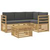 vidaXL &Sigma;&epsilon;&iota;&rho;ά &Kappa;&alpha;&nu;&alpha;&pi;έ &Epsilon;&xi;&omega;&tau;&epsilon;&rho;&iota;&kappa;&omicron;ύ 5 pcs Ά&sigma;&pi;&rho;&omicron; &kappa;&alpha;&iota; &Alpha;&nu;&theta;&rho;&alpha;&kappa;ί 59 x 59 x 37 &epsilon;&kappa;