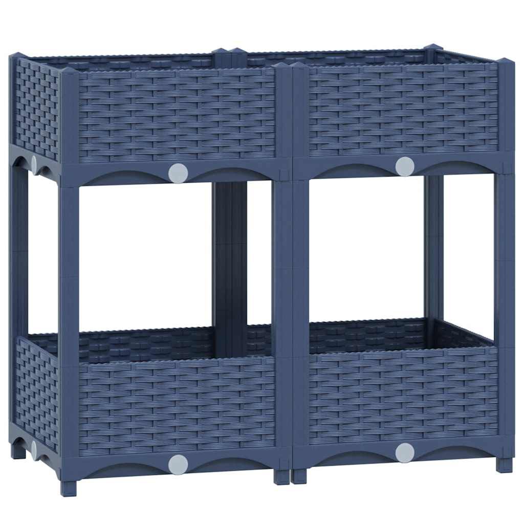 vidaXL Ζαρντινιέρα 80 x 40 x 71 εκ. από Πολυπροπυλένιο