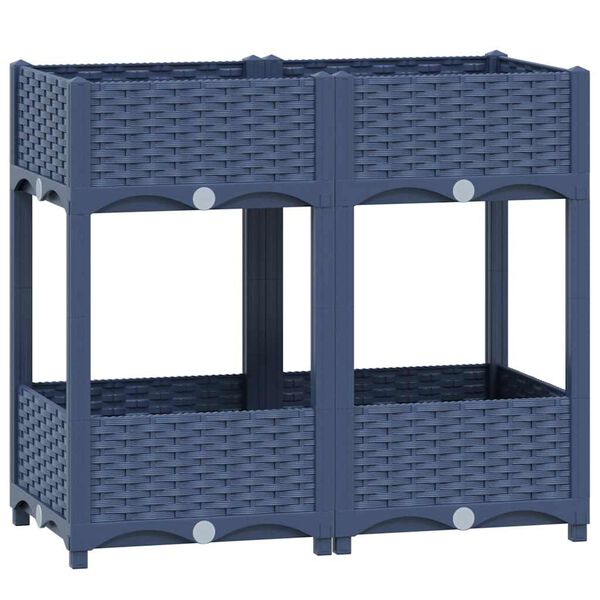 vidaXL Ζαρντινιέρα 80 x 40 x 71 εκ. από Πολυπροπυλένιο