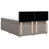 vidaXL &Kappa;&rho;&epsilon;&beta;ά&tau;&iota; Boxspring &mu;&epsilon; &Sigma;&tau;&rho;ώ&mu;&alpha; Taupe 140x190 &epsilon;&kappa;. &Upsilon;&phi;&alpha;&sigma;&mu;ά&tau;&iota;&nu;&omicron;