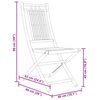 vidaXL Καρέκλες Κήπου Πτυσσόμενες 4 τεμ. 46 x 66 x 99 εκ. από Μπαμπού